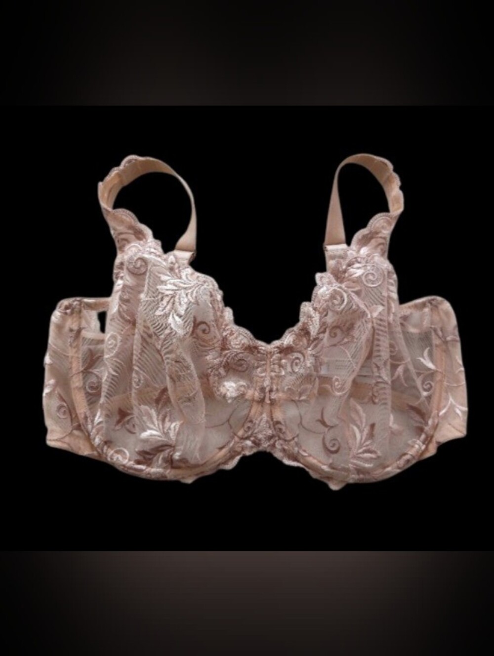 Soma Sensuous Embroidered Floral Lace Underwire Bra, Size 40DDD